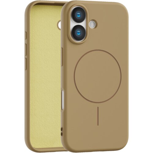 Apple velvet touch magsafe maska za iphone 16 - zlatna Cene