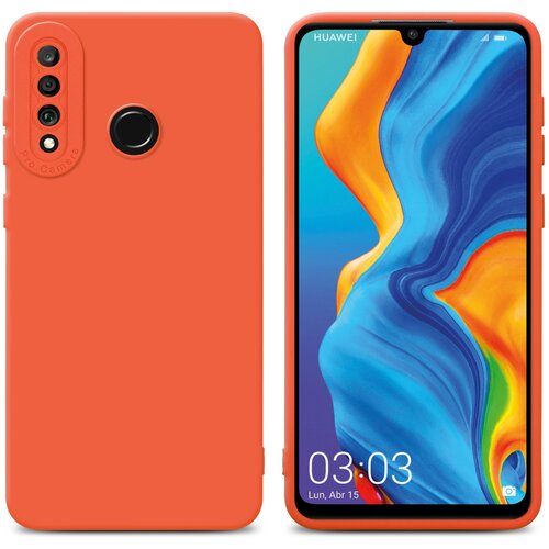 Cadorabo Case, združljiv s Huawei v tekočini oranžni pokrov - za&scaron;čitni pokrov iz fleksibilnega silikona TPU, (20595924) Cene