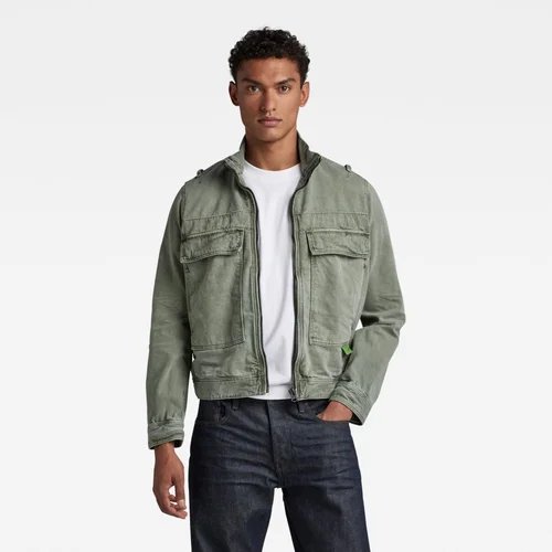 G-star Jacket - Utility Flap Pocket Zip Jacket Green