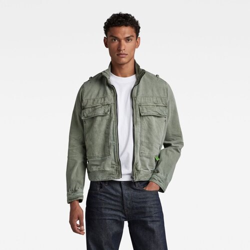 G-star Jacket - Utility Flap Pocket Zip Jacket Green Cene