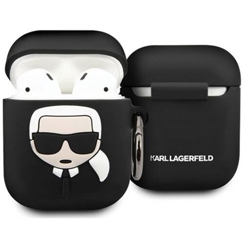 Karl Lagerfeld KLACCSILKHBK AirPods in AirPods 2 Case - black Karl s Head Slike