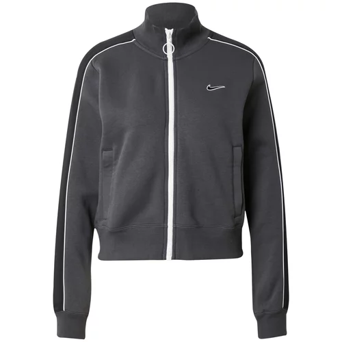 Nike Sportswear Jopa na zadrgo antracit / črna / bela