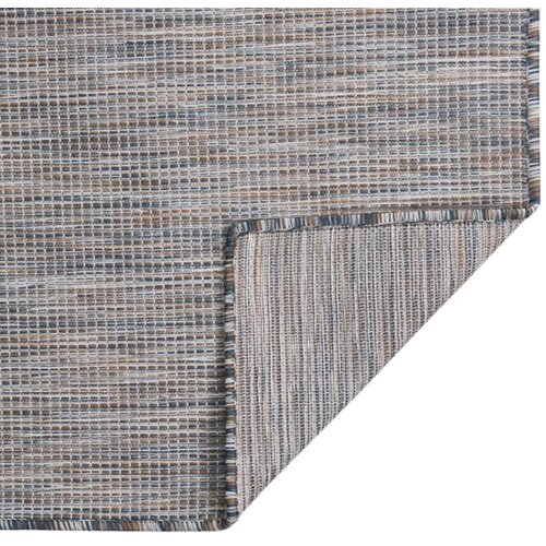 Maison Chic Zunanja Preproga, Rug ploščato tkanje 200x280 cm rjava in modra, (22122423) Cene