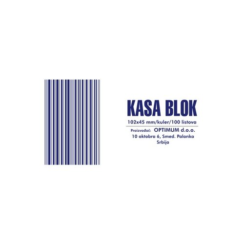 Kasa BLOK Cene