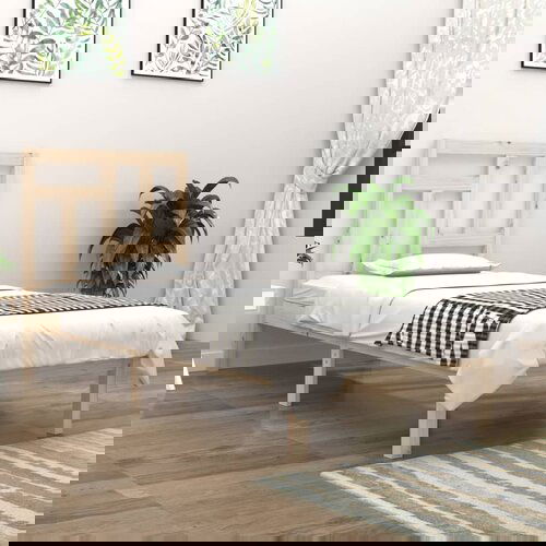 Furnova Posteljni okvir brez vzmetnice 90x190 cm trdna borovina, (21936193) Slike