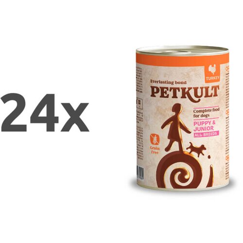 Petkult dog puppy&junior - puran 24 x 400 g Cene