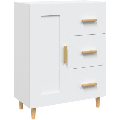 Maison Chic Komoda - Predalnik bela 69,5x34x90 cm konstruiran les, (21716443) Slike