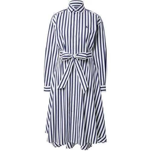 Polo Ralph Lauren Košulja haljina 'ELA' mornarsko plava / bijela