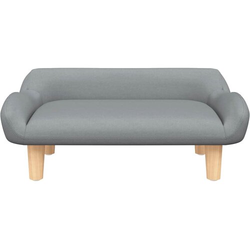  Krevet za pse svjetlosivi 70x40x24 cm od tkanine Slike