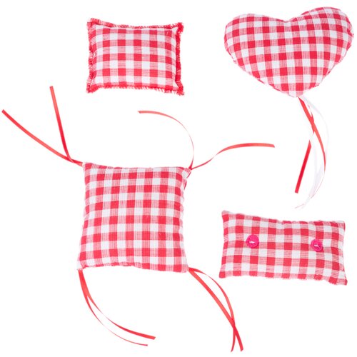 TIAKI Vichy jastučići s mačjom metvicom - 4-dijelni set Slike