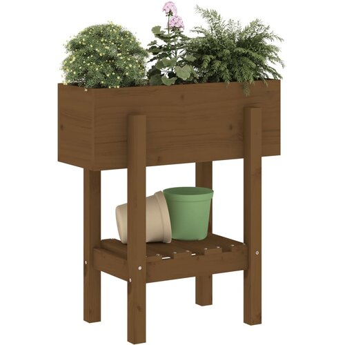  Vrtna sadilica boja meda 62 x 30 x 69 cm od masivne borovine Slike