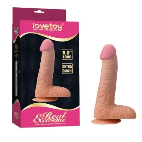  Realističan vibrator sa testisima i vakum postoljem &mdash; 18 cm &mdash; BW 8103ZR Cene