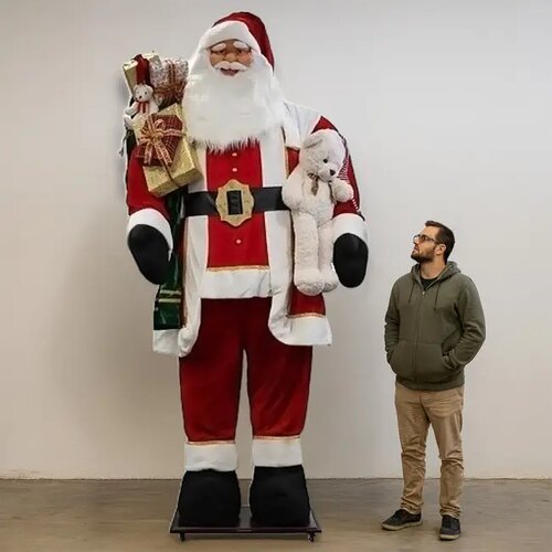  Deda Mraz 380cm veliki crveni rasklopivi Cene