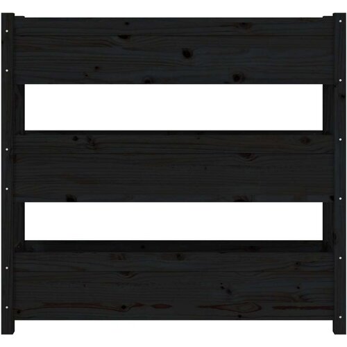 vidaXL Sadilica crna 112 x 25 x 104 5 cm od masivne borovine Cene