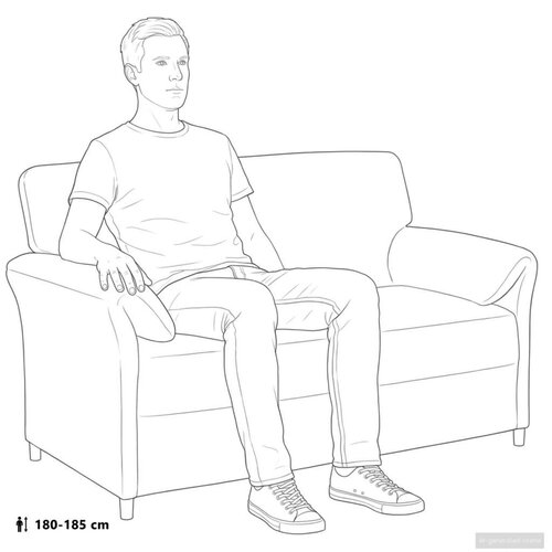 SOFA 100% poliester metalna konstrukcija MDF &Scaron;perploča - Sivosmeđa 2-sjedalo (140 cm) Cijene