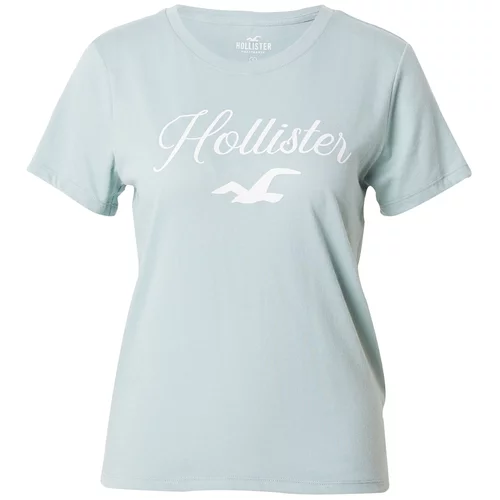Hollister Majica svetlo modra / bela