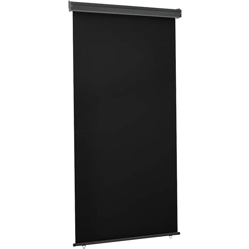 Balkonska bočna tenda 125 x 250 cm crna Cijene