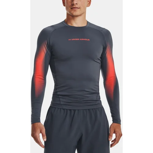 Under Armour T-Shirt UA HG Armour Novelty LS-GRY - Men