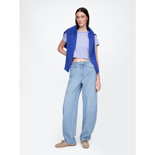 GAP Jeans High Rise Barrel UltraSoft - Women's Cene