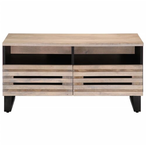 Maison Chic Klubska mizica - kavna mizica - Nizka mizica 80x55x40 cm trden mangov les, (21755201) Cene