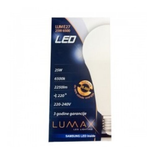 Lumax led sijalica e27/25w/2250lm/6500k/35000h/samsung cip ( E2725CLS/Z ) Cene
