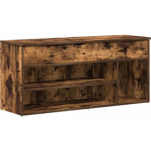 Maison Chic Klop za čevlje - Sedež za čevlje Dimljen hrast 102x30,5x45 cm Inženirski les, (21777406) Slike