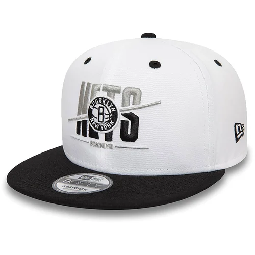 New Era Brooklyn Nets Crown White 9FIFTY Snapback Cap