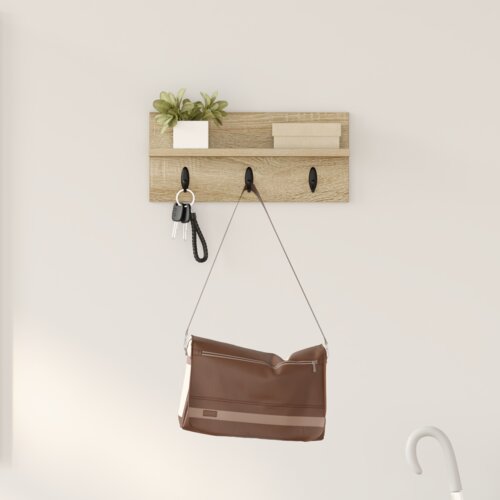 vidaXL Nadwyčajna obešalnik za plašče sonoma hrast 40 x 10.5 x 18 cm Cene