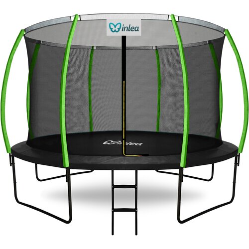  INLEA ULTIMATE Jump trampolin 366 cm s unutarnjom za&scaron;titnom mrežom - crna/svijetlozelena Cijene