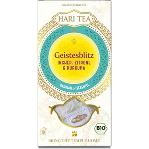 Hari Tea Bio čaj "Geistesblitz" &ndash; Đumbir, limun i kurkuma - 20 vrećica čaja Cijene