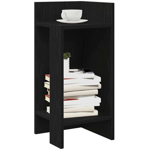 vidaXL Stranske mize s polico 2 kosa črna 25,5x27x60 cm Cene