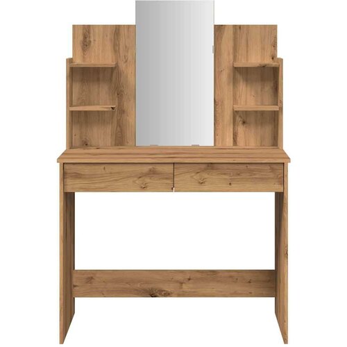  Toaletni stolić s ogledalom Artisan hrast 96x39x142 cm Slike