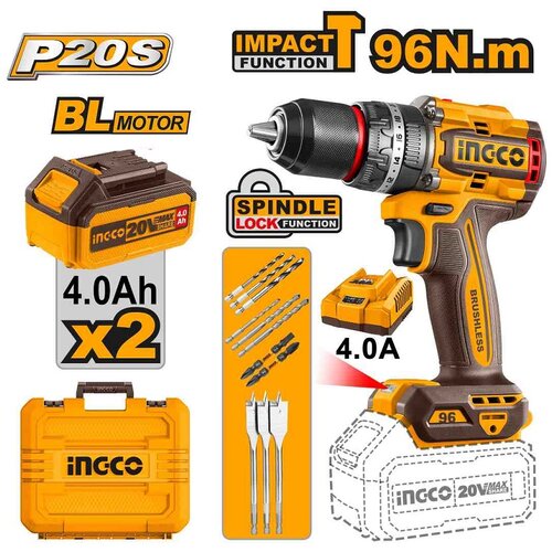  Akumulatorska udarna bušilica CIDLI20968E 20V SUPER INGCO Cene