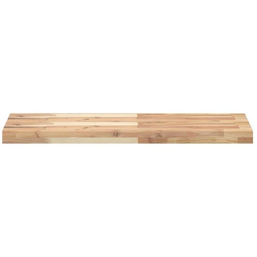 VidaXL Plutajuća polica 100x30x4 cm masivno neobrađeno drvo bagrema Slike