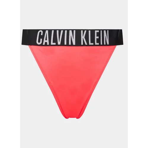 Calvin Klein Swimwear Spodnji del bikini KW0KW02665 Rdeča