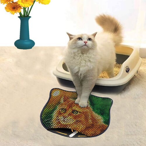 WALLXPERT Kdkafa0130 multicolor cat litter mat Cene