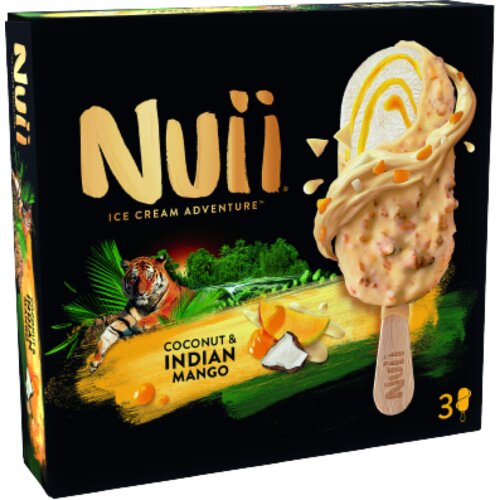 NUII Sladoled indian mango coconut multipack 3x90ml Cene