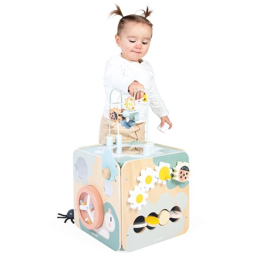 Janod Drvena kocka sa aktivnostima Sweet cocoon Slike