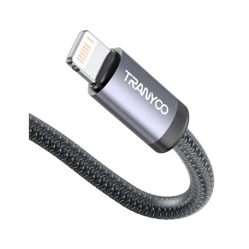  TRANYOO USB Data kabl T-S20I ojačan metalni USB na Lightning 1m CRNI Cene