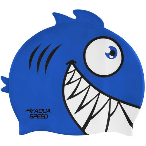 Aqua speed Kids's Swimming Cap ZOO Pirana 01 Navy Blue Cijene