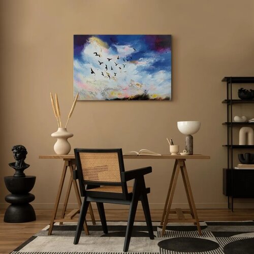  Slika - Autumn Is Coming (1 Part) Wide 90x60 Na talijanskom platnu Slike
