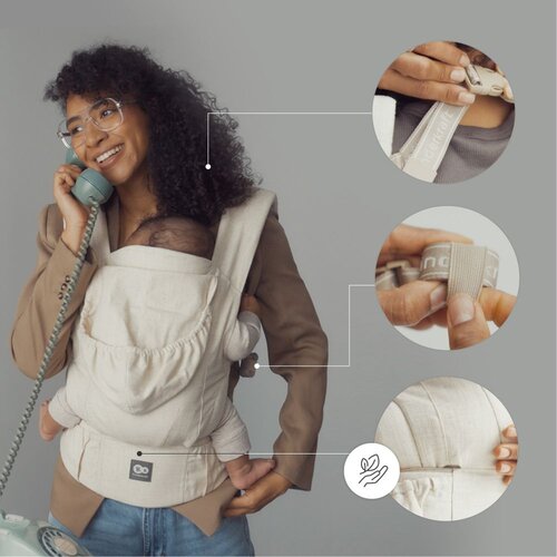 Kinderkraft NOSILJKA ZA BEBU ELARA BEIGE Slike
