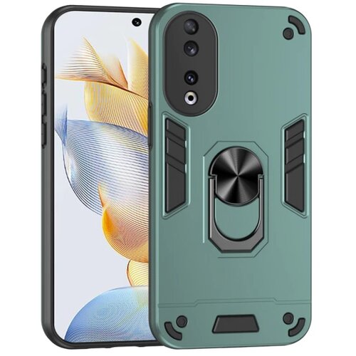  PC+TPU maska za Honor 90 Ring Kickstand Green Cijene