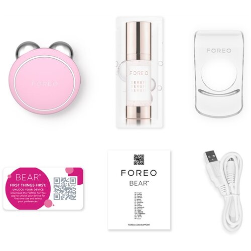 Foreo Bear&amp;trade; Mini Facial Toning Device naprava za učvrstitev obraza 1 ks odtenek Pearl Pink Slike