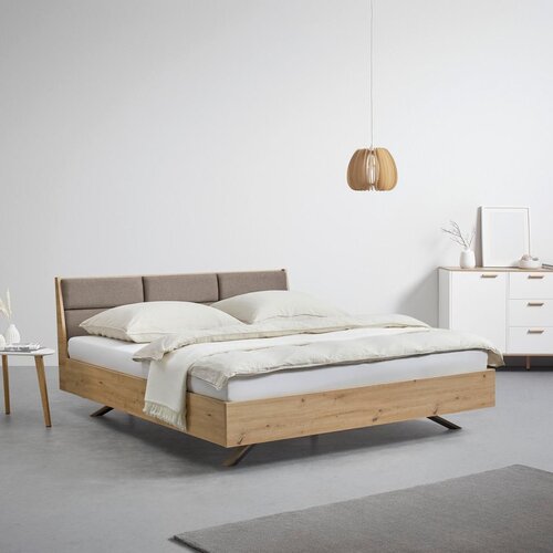 Bessagi Home Oblazinjena Postelja Dormio, Hrast, Rjava, 180x200 Cm Cene