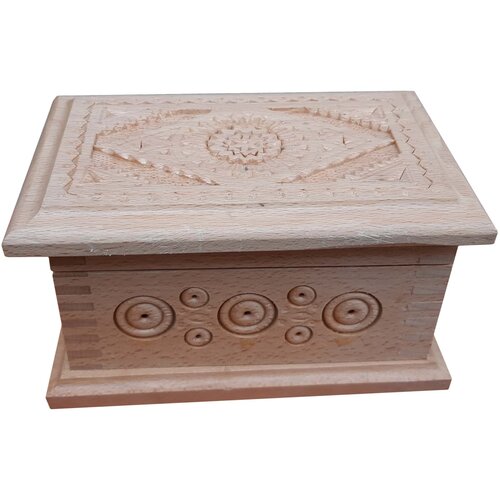  Drvena kutija za nakit 17x11x9 cm Slike