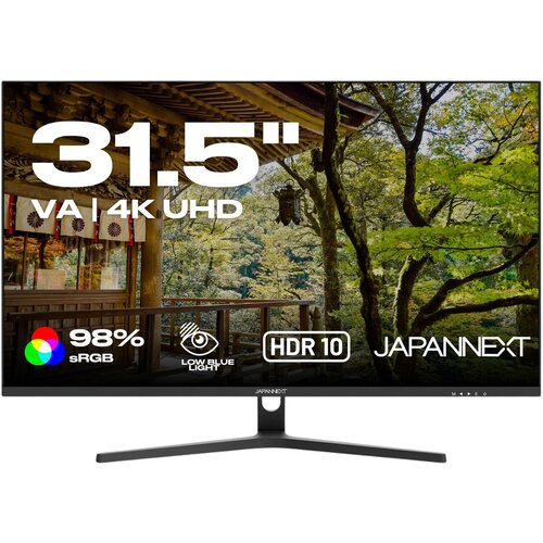  JAPAEXT JN-V315UHDR computer monitor 80 cm (31.5) 3840 x 2160 pixels 4K Ultra HD LCD Black Slike