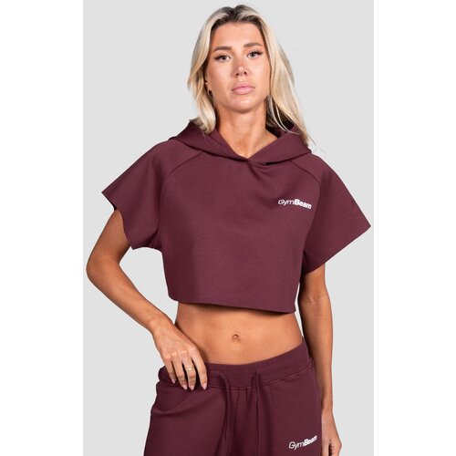 GymBeam Women&amp;lsquo;s Relay Cropped Hoodie Fig S Slike