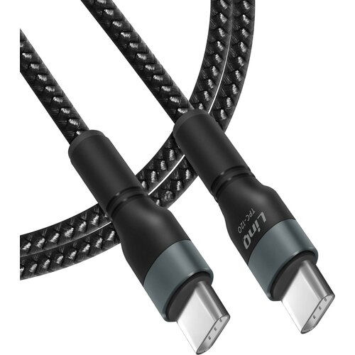 LINQ 60 w usb-c v usb-c kabelska tehnologija za napajanje, dolžina 1,2 m - crna, (20649853) Slike