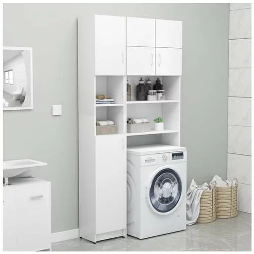  Komplet omar za pralni stroj bele barve iverna plošča